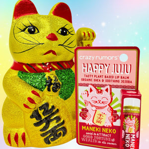 Maneki Neko - Happy Juju Lip Balm / Gift Hang Box