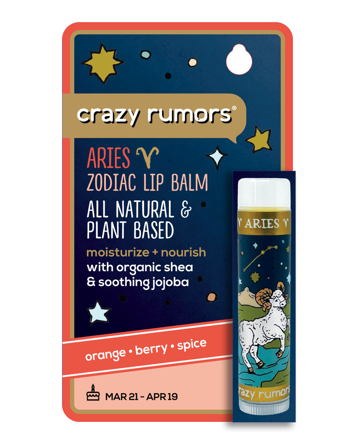 Aries - Zodiac Lip Balm Hang Card Gift Box