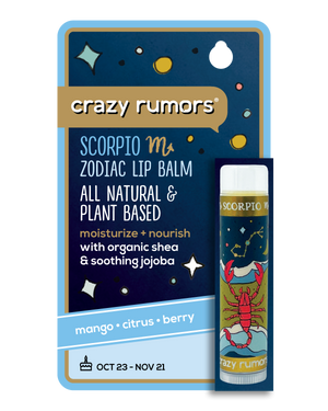 Scorpio - Zodiac Lip Balm Hang Card Gift Box